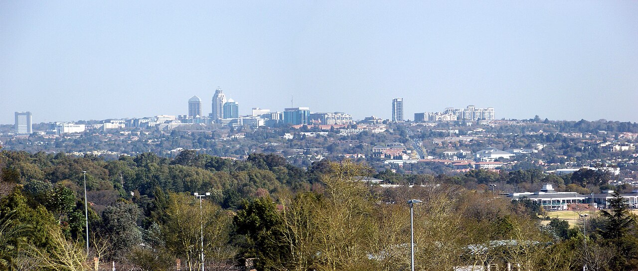 The Sandton skyline in Johannesburg.